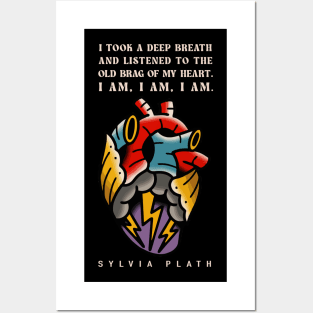 Sylvia Plath - I took a deep breath Posters and Art